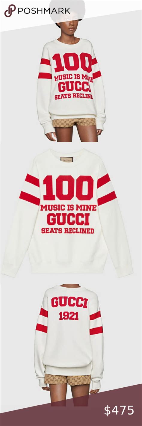 gucci sweater music is mine|Gucci Blends Fashion and Music with the Gucci 100 Collection.